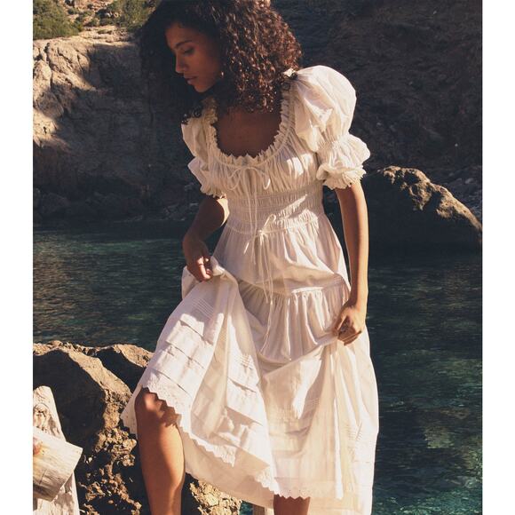 Doen Dresses & Skirts - Doen Bardot dress powder